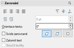 Nastavení zalamování textu