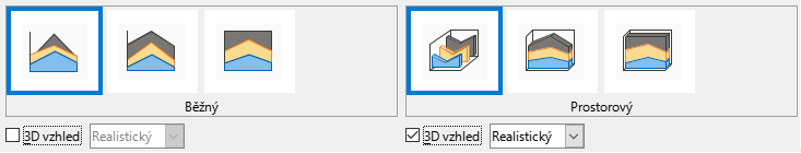 Dialogové okno Typ grafu – 2D a 3D plošný graf