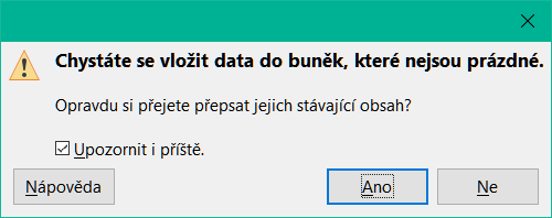 Propojení listů: vložení vzorce do oblasti buněk