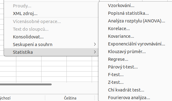 Nabídka Statistika