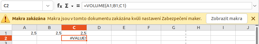 Upozornění, že dokument obsahuje makra