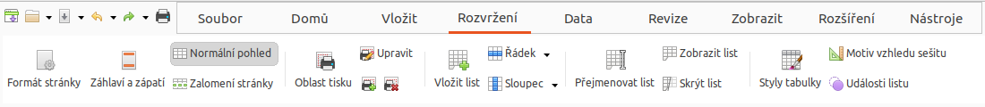 Karta Rozvržení