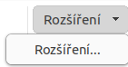 Nabídka karty Rozšíření