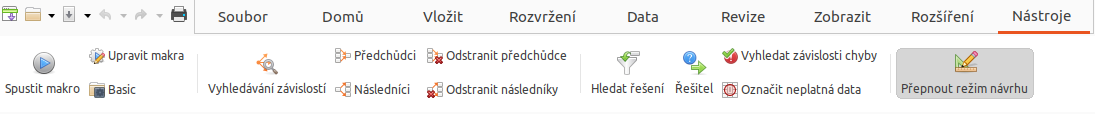 Karta Nástroje