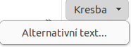 Nabídka karty Kresba