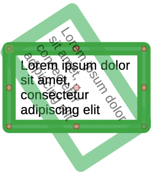 Příklad otáčení textového pole
