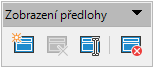 Nástrojová lišta Zobrazení předlohy