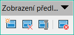 Obrázek 22: Nástrojová lišta Zobrazení p…