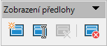 Nástrojová lišta Zobrazení předlohy