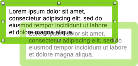 Příklad přesunu textových polí