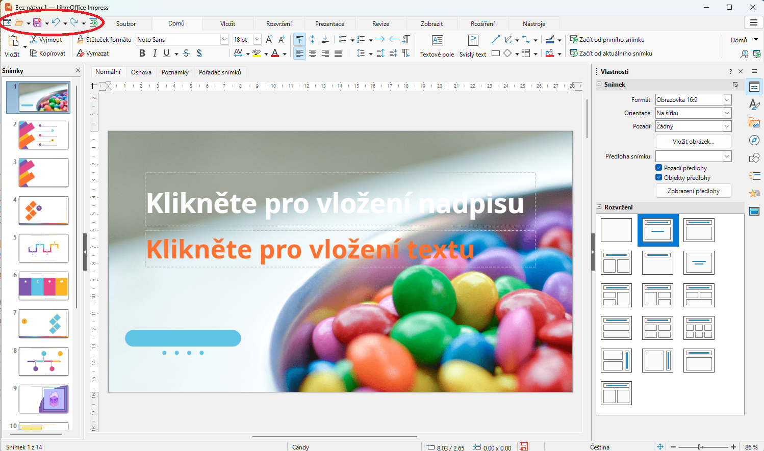 Uživatelské rozhraní s kartami
