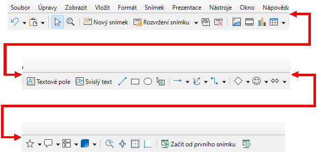 Uživatelské rozhraní Kontextová lišta