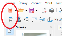 Pohyblivé úchyty nástrojové lišty