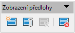 Nástrojová lišta Zobrazení předlohy