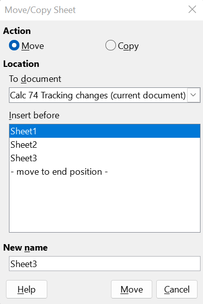 Move/Copy Sheet dialog