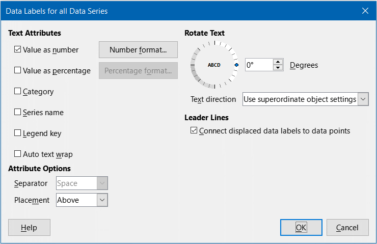 Data Labels for all Data Series dialog