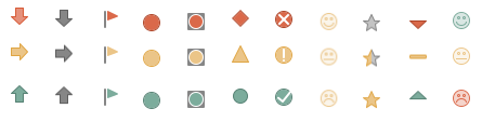 Icon sets with 3 icons