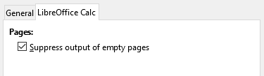 Print dialog – LibreOffice Calc tab