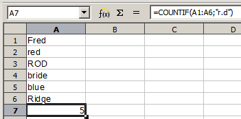 Using the COUNTIF function