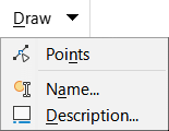 Draw tab menu