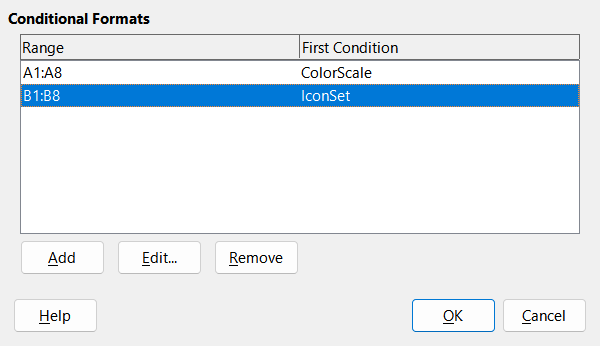 Manage Conditional Formatting dialog