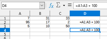 Implicit intersection of array formulas