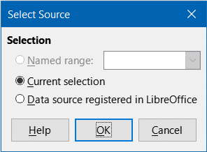 Select Source dialog