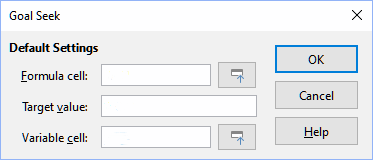 Goal Seek dialog