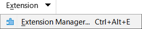 Extension tab menu