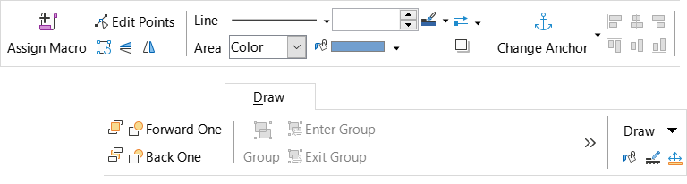 Draw tab