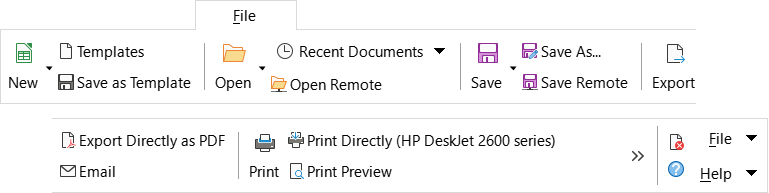 File tab