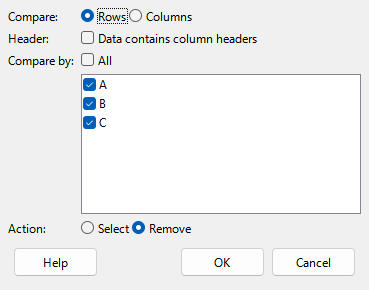 Handing Duplicates Records dialog.