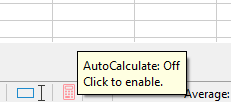 AutoCalculate on status bar.