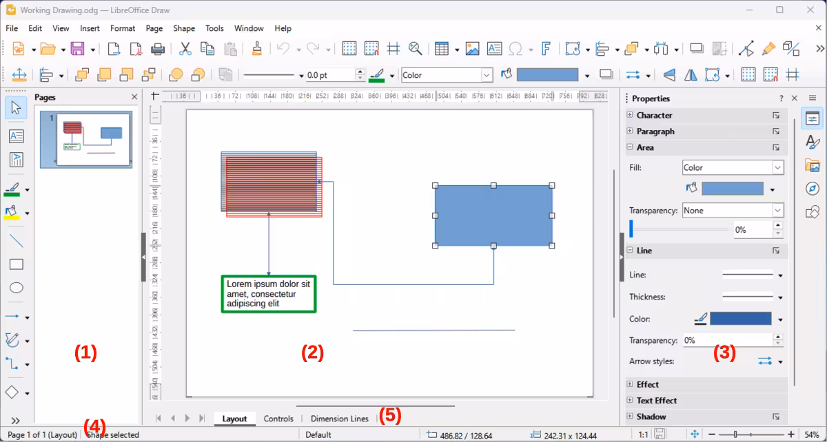 Draw main window