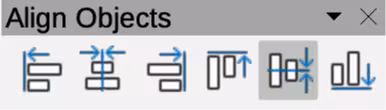 Align Objects toolbar