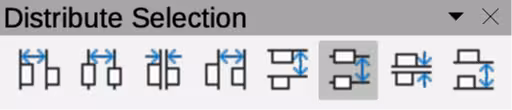 Distribute Selection toolbar