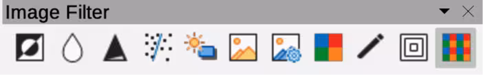 Image Filter sub-toolbar