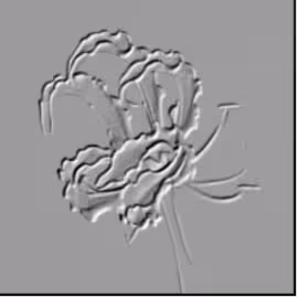Example relief filter applied