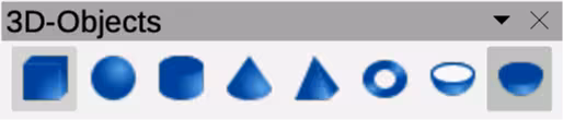 3D-Objects toolbar