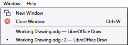 Example of multiple windows in Draw