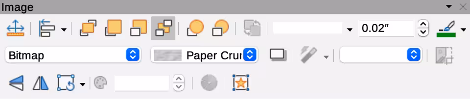 Image toolbar