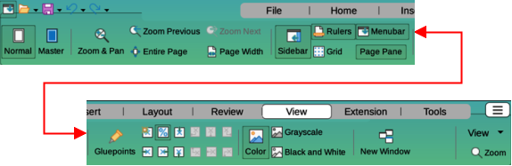 Figure 11: Tabbed User Interface — View tab