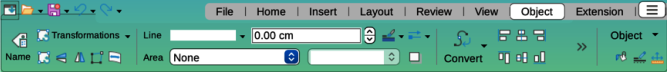 Figure 16: Tabbed User Interface — Object tab