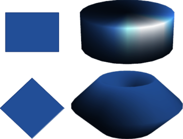 Example of 3D conversion using rotation