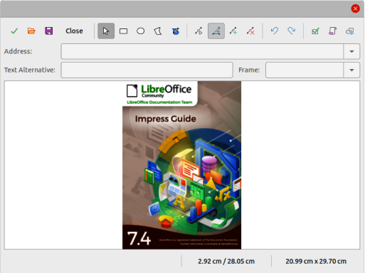 Image Map Editor dialog