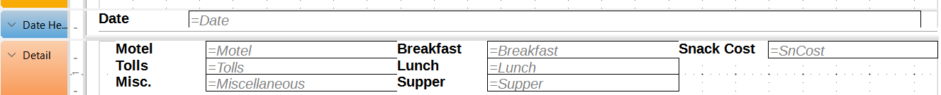 Report Builder template determined by the Report Wizard