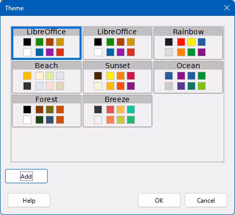 Theme dialog