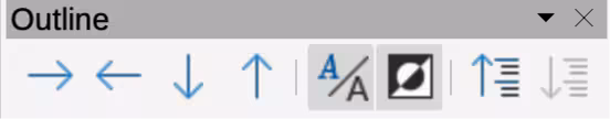 Outline toolbar