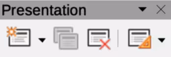 Presentation toolbar
