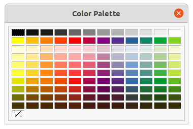 Color Palette (Color Bar)